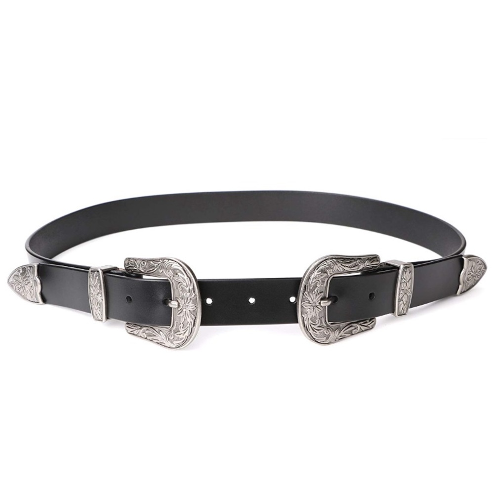 Jasgood Leather Belt Vintage Western Design